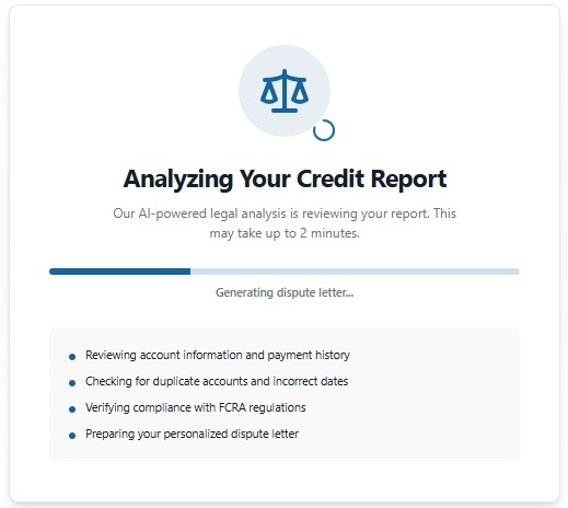 CreditFix AI – screenshot 2