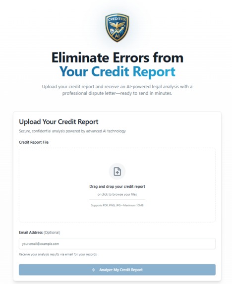 CreditFix AI – screenshot 1