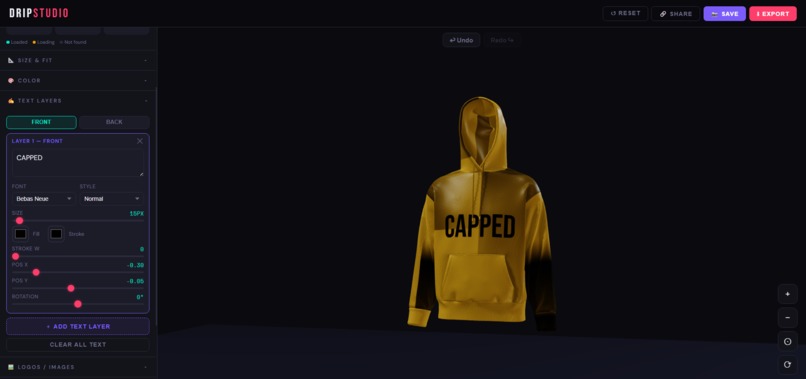 DripStudio - 3D Clothing Customizer – screenshot 3