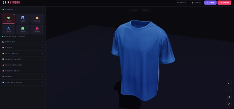 DripStudio - 3D Clothing Customizer – screenshot 2