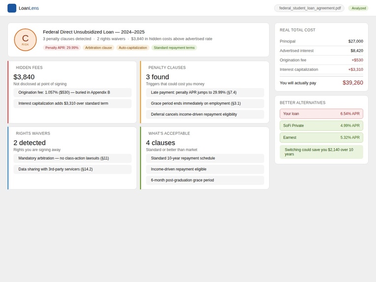 LoanLens — Know Before You Sign – screenshot 1