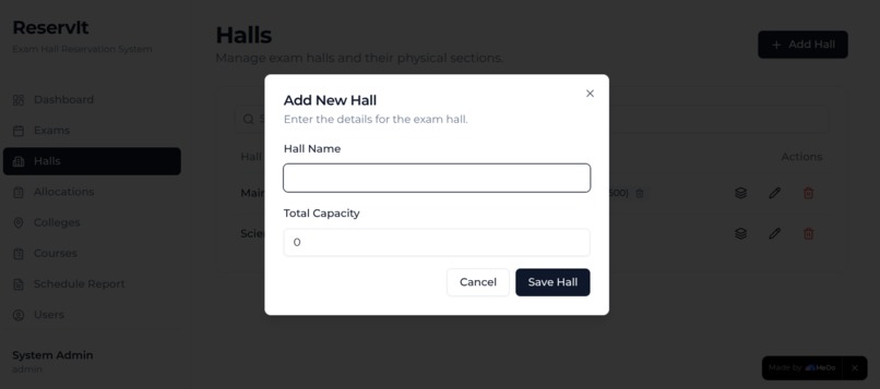 ReservIt: Smart Exam Allocation – screenshot 2