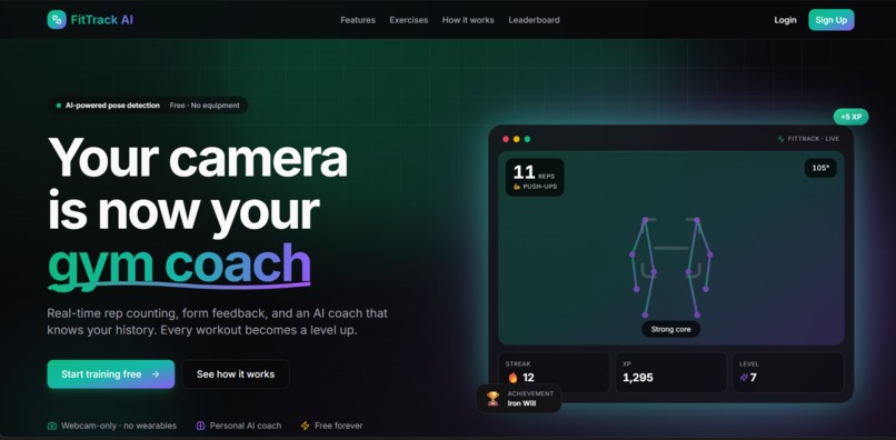 FitTrack AI – screenshot 1