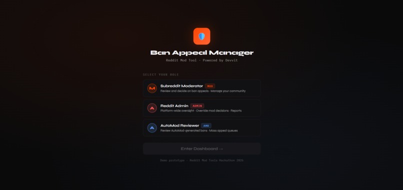 Ban Appeal Manager – screenshot 1