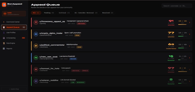 Ban Appeal Manager – screenshot 4