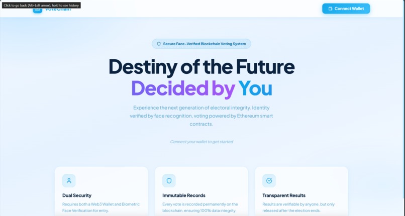 VoteChain – screenshot 1