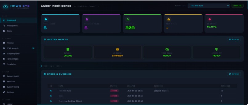 HawkEye : AI-Powered Cyber Forensics Platform – screenshot 2