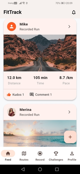 FitTrack – screenshot 1