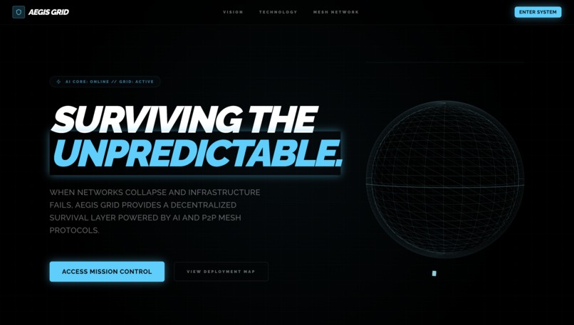 AEGIS GRID: The Offline Survival Layer – screenshot 1