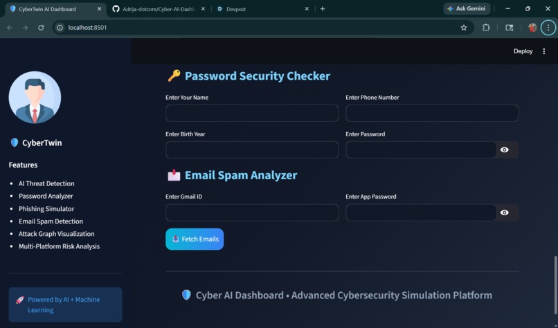 Cyber-AI-Dashboard – screenshot 4