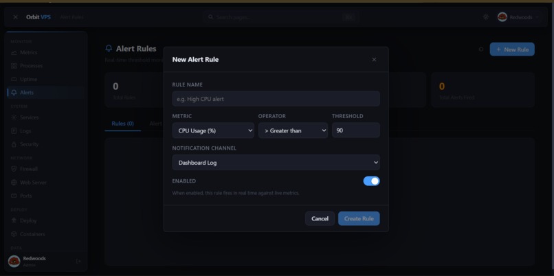 Orbit VPS – screenshot 2