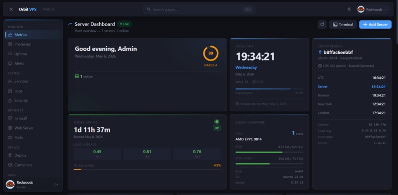 Orbit VPS – screenshot 4