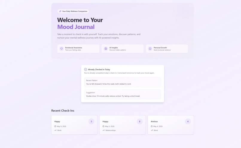 Mood Journal – screenshot 1