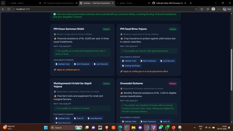 Govease – screenshot 2