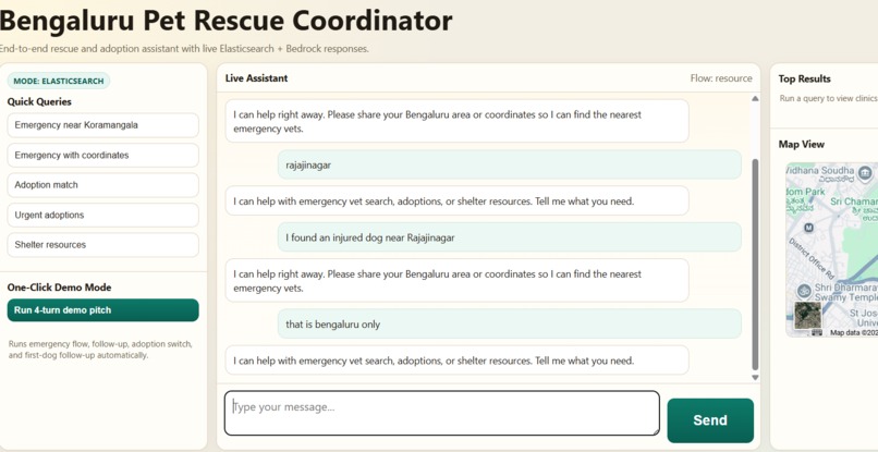 AI Pet Rescue and Adoption Co Ordinator – screenshot 1