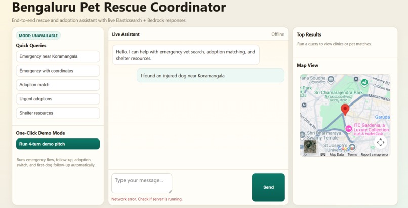 AI Pet Rescue and Adoption Co Ordinator – screenshot 2