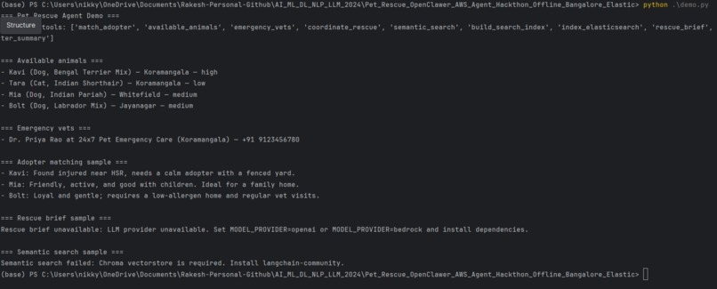 Pet_Rescue_OpenClawer_AWS_Agent – screenshot 1