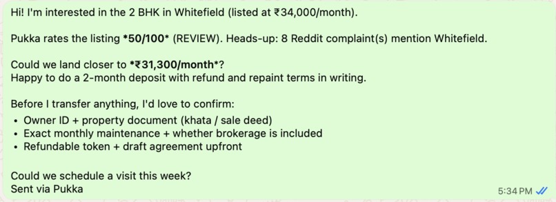 Pukka - It is a second-opinion tool for Bengaluru renters. – screenshot 4