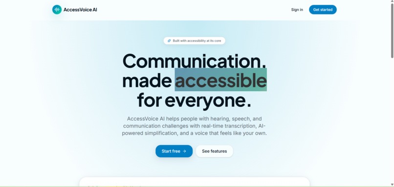 AccessVoice AI – screenshot 1