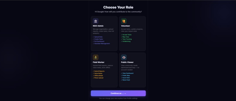 SevaLink AI – screenshot 1