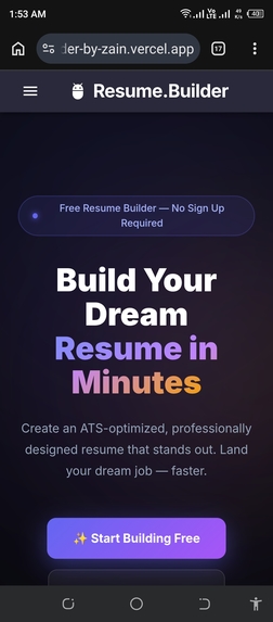 AI Resume Builder – screenshot 1