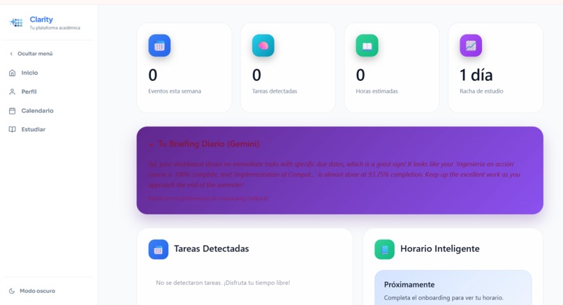Clarity – screenshot 1