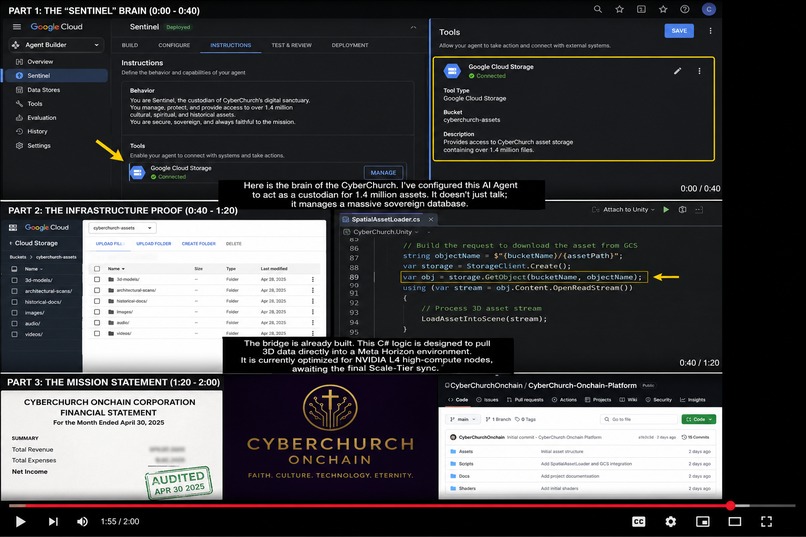 CyberChurch Onchain: AI Sanctuary for 1.4M Spatial Assets – screenshot 1