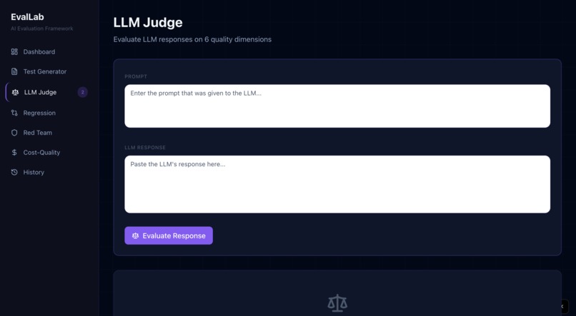 EvalLab – screenshot 2