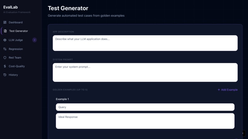 EvalLab – screenshot 3