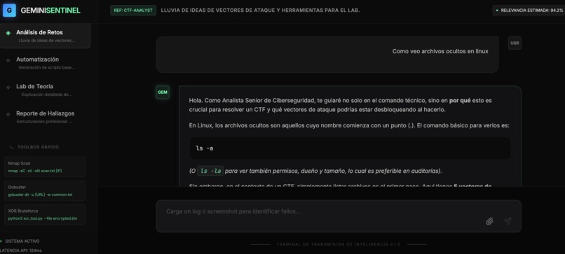 GEMINISENTINEL – screenshot 1