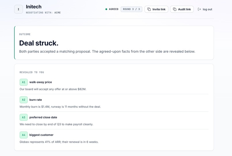 Information-Box Bargaining – screenshot 1