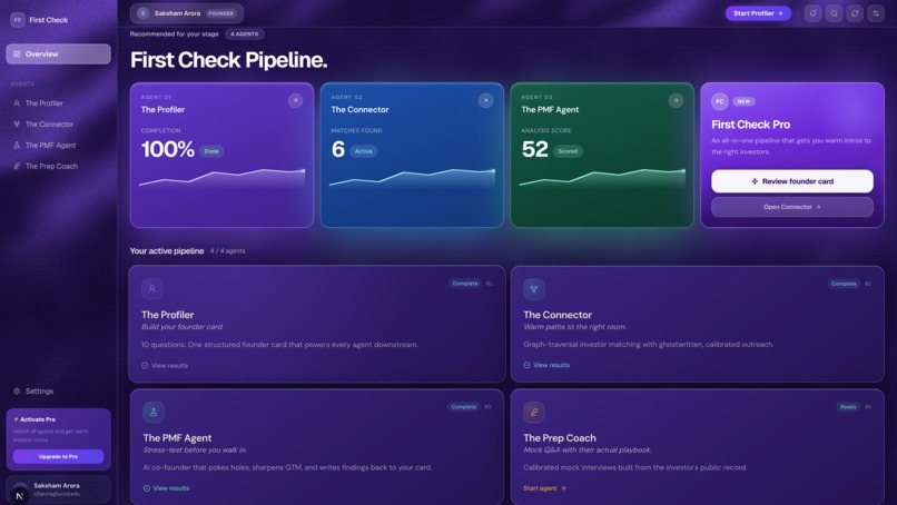 First Check – screenshot 1