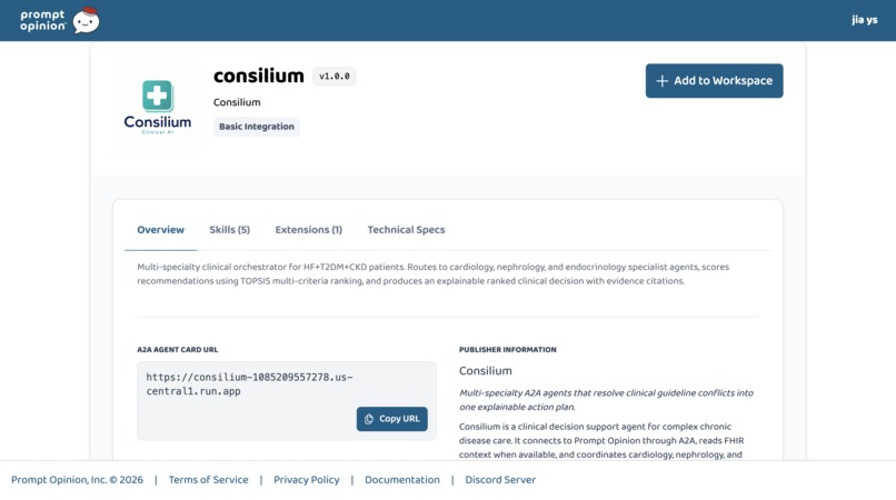 Consilium — Multi-Specialty Clinical Decision System – screenshot 3