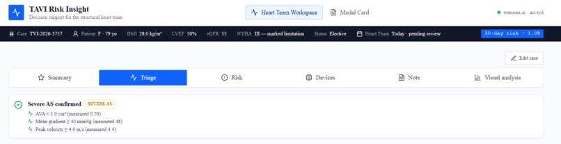 TAVI Risk Insight  – screenshot 5