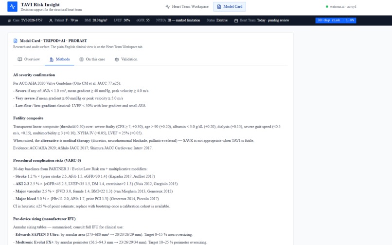 TAVI Risk Insight  – screenshot 6