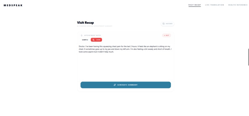 MedSpeak – screenshot 1