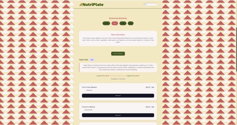 NutriPlate – screenshot 2