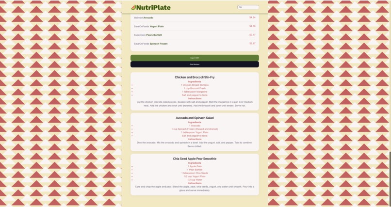 NutriPlate – screenshot 3