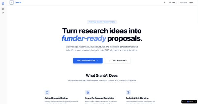 GrantAI – screenshot 2