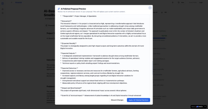 GrantAI – screenshot 6