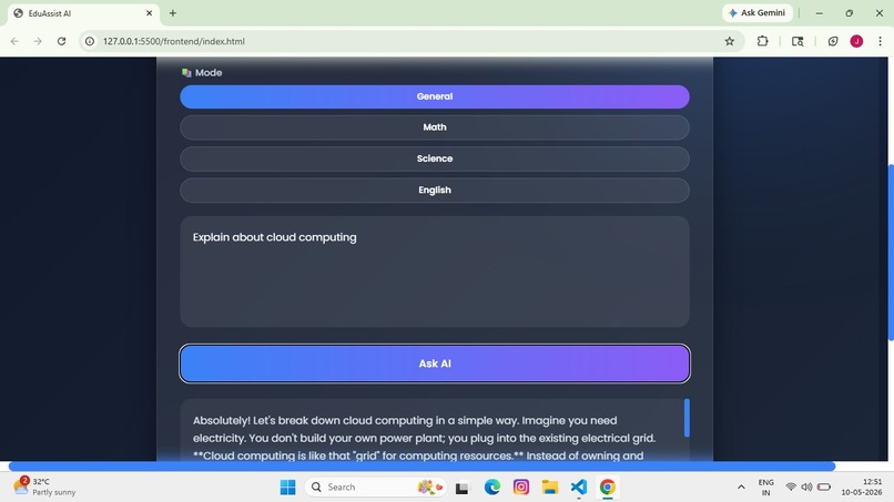 EduAssist AI – screenshot 2