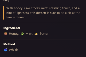 Midnight Menu