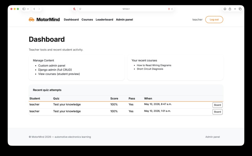 MotorMind – screenshot 3
