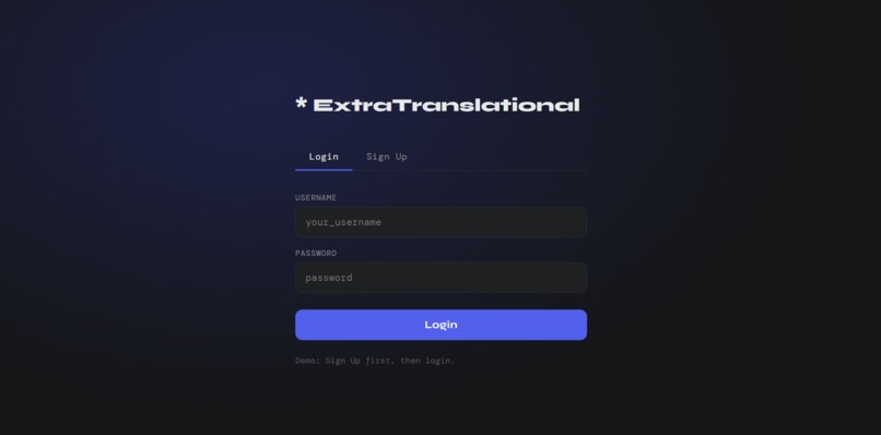 ExtraTranslational – screenshot 1