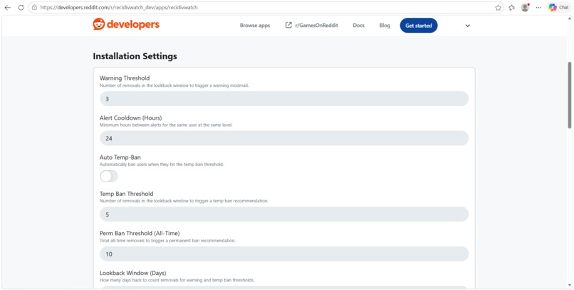 Recidivism Watch — Repeat Offender Tracker for Reddit – screenshot 5