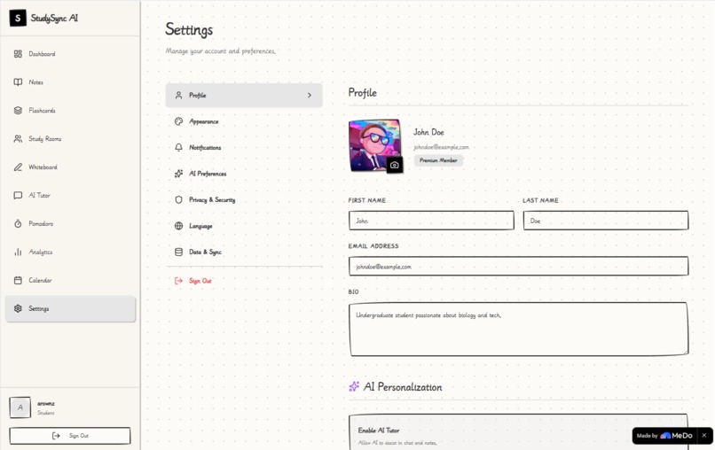 StudySync - AI powered collaborative study workspace – screenshot 10