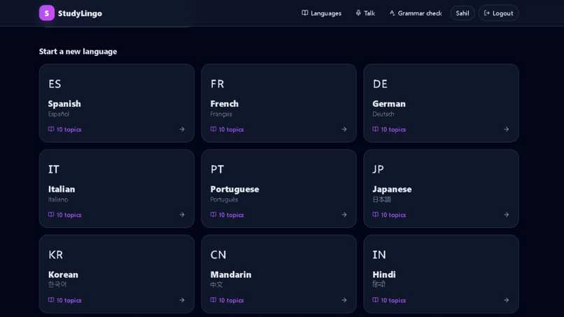StudyLingo – screenshot 1