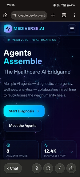 MediVerse AI – Multi-Agent Healthcare Intelligence System – screenshot 1
