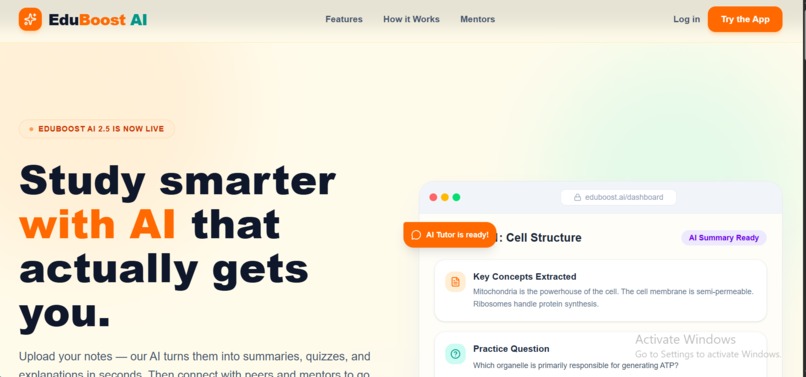 EduBoost AI – screenshot 1