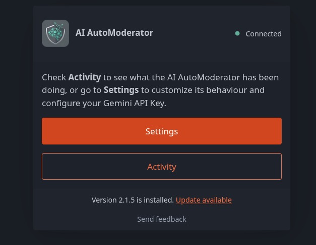 AI AutoModerator – screenshot 1